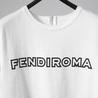 美品 フェンディ FEDNI by MARC JACOBS / コットン プリント Tシャツ / size M (WHITE) F57950 AXBH マークジェイコブス