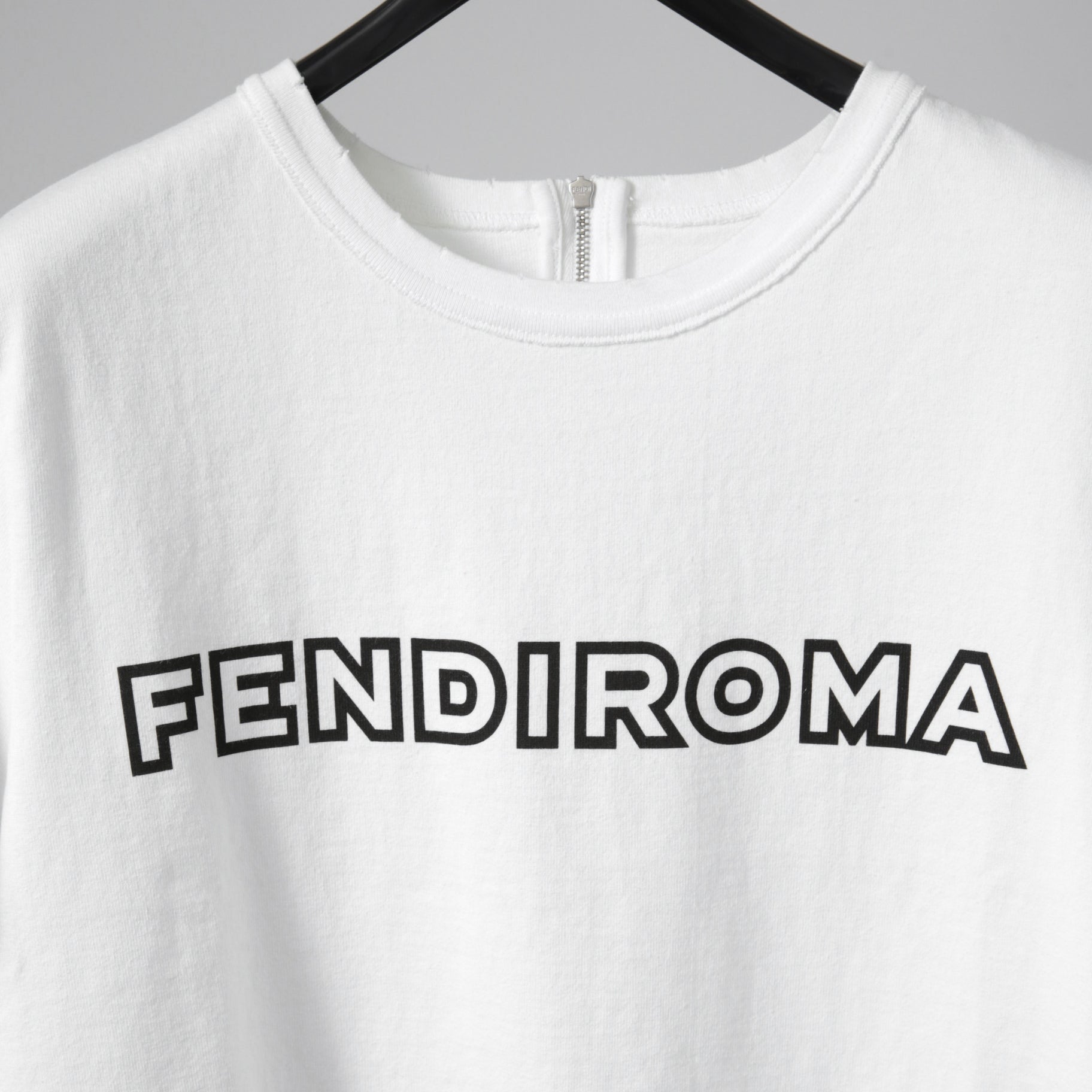美品 フェンディ FEDNI by MARC JACOBS / コットン プリント Tシャツ / size M (WHITE) F57950 AXBH マークジェイコブス