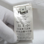 美品 フェンディ FEDNI by MARC JACOBS / コットン プリント Tシャツ / size M (WHITE) F57950 AXBH マークジェイコブス