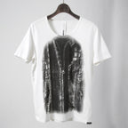イサムカタヤマバックラッシュ × ATTACHMENT コラボ / クロコライダース プリント Tシャツ / size M (WHITE)