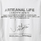 イサムカタヤマバックラッシュ × ATTACHMENT コラボ / クロコライダース プリント Tシャツ / size M (WHITE)