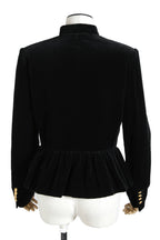 美品 CELINE セリーヌ / 21AW エディ期 Chasseur Jacket ベルベット シャスール ジャケット 2V81D226D / size 38 黒 国内正規品 レディース
