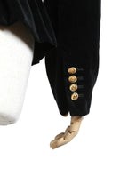 美品 CELINE セリーヌ / 21AW エディ期 Chasseur Jacket ベルベット シャスール ジャケット 2V81D226D / size 38 黒 国内正規品 レディース