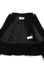 美品 CELINE セリーヌ / 21AW エディ期 Chasseur Jacket ベルベット シャスール ジャケット 2V81D226D / size 38 黒 国内正規品 レディース