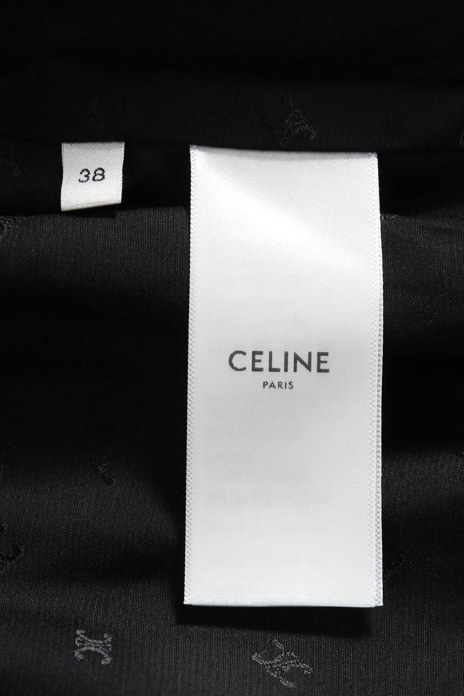 美品 CELINE セリーヌ / 21AW エディ期 Chasseur Jacket ベルベット シャスール ジャケット 2V81D226D / size 38 黒 国内正規品 レディース