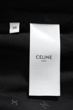 美品 CELINE セリーヌ / 21AW エディ期 Chasseur Jacket ベルベット シャスール ジャケット 2V81D226D / size 38 黒 国内正規品 レディース
