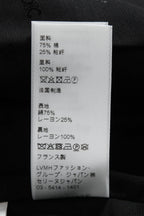 美品 CELINE セリーヌ / 21AW エディ期 Chasseur Jacket ベルベット シャスール ジャケット 2V81D226D / size 38 黒 国内正規品 レディース