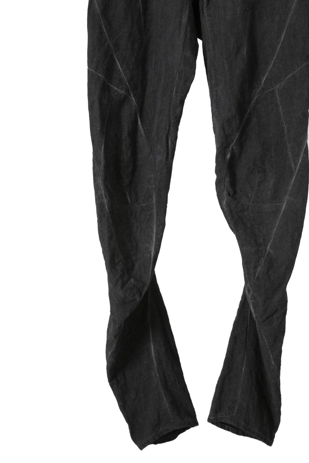 美品 D.HYGEN ディーハイゲン / 22SS Cotton Linen Stretch Denim Overlock Twist Curve Slim Pants / size 2 (SUMI BLACK) パンツ