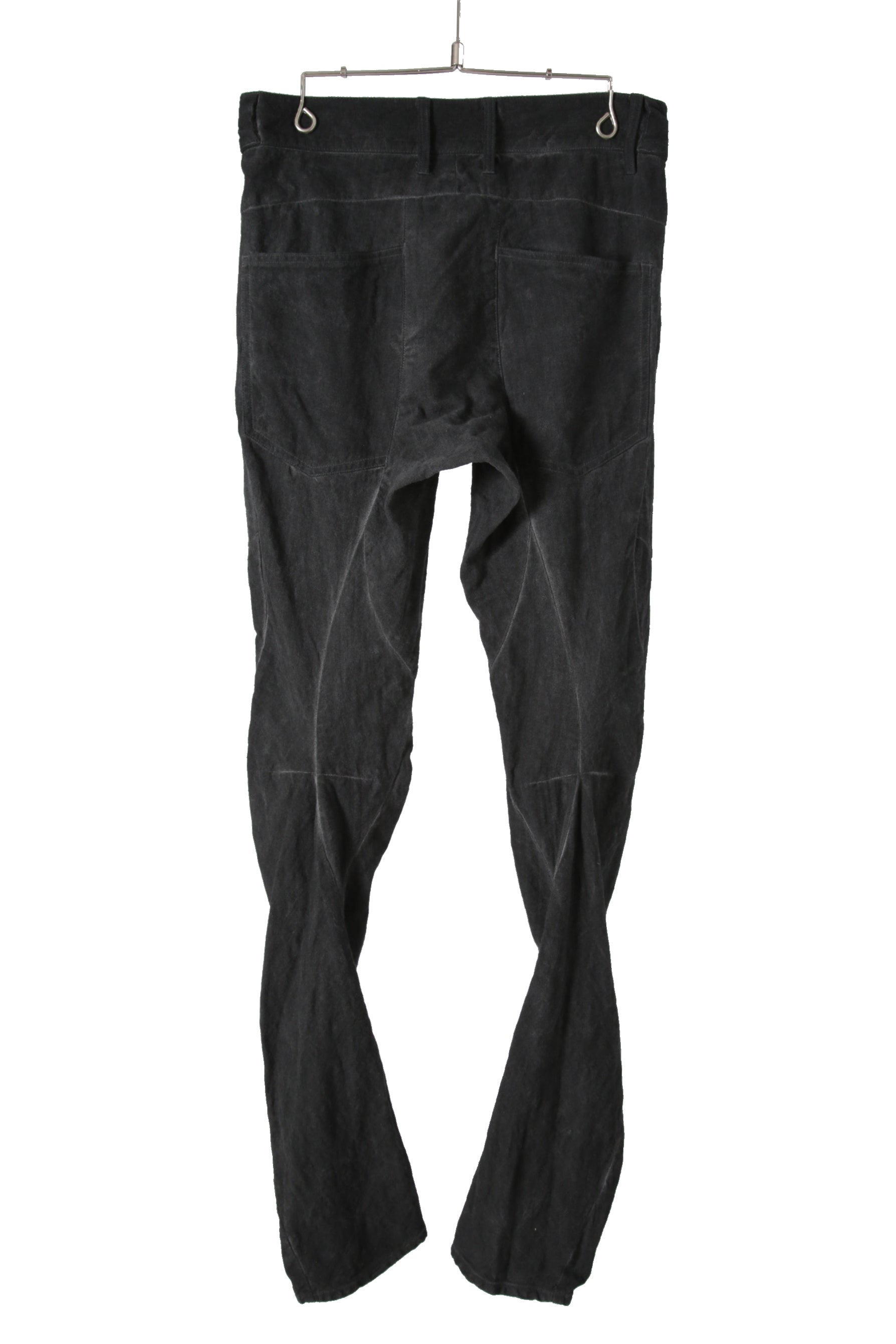 美品 D.HYGEN ディーハイゲン / 22SS Cotton Linen Stretch Denim Overlock Twist Curve Slim Pants / size 2 (SUMI BLACK) パンツ