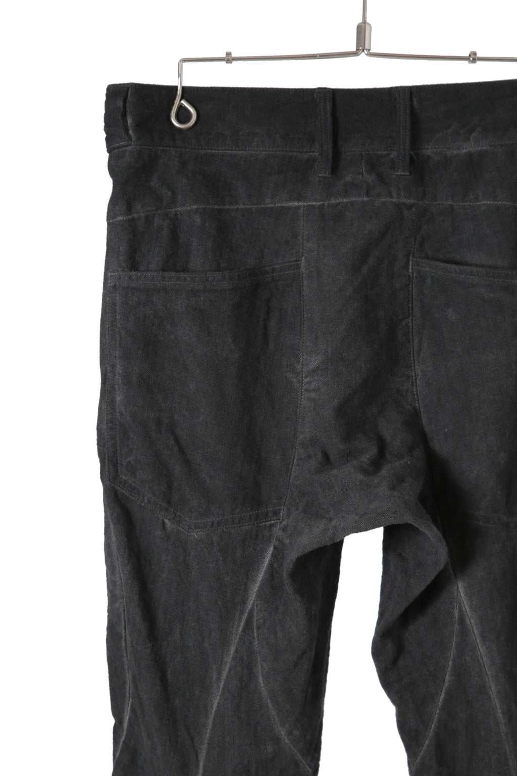 美品 D.HYGEN ディーハイゲン / 22SS Cotton Linen Stretch Denim Overlock Twist Curve Slim Pants / size 2 (SUMI BLACK) パンツ