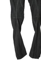 美品 D.HYGEN ディーハイゲン / 22SS Cotton Linen Stretch Denim Overlock Twist Curve Slim Pants / size 2 (SUMI BLACK) パンツ