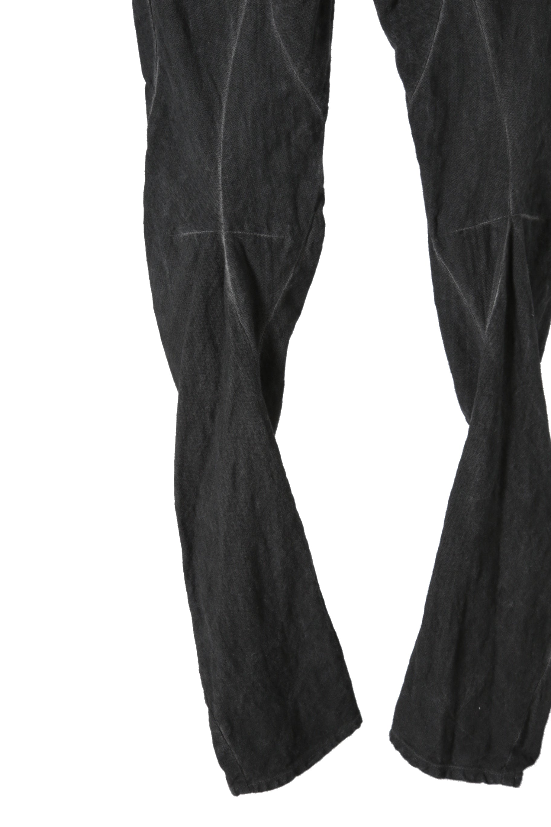 美品 D.HYGEN ディーハイゲン / 22SS Cotton Linen Stretch Denim Overlock Twist Curve Slim Pants / size 2 (SUMI BLACK) パンツ