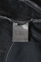 美品 D.HYGEN ディーハイゲン / 22SS Cotton Linen Stretch Denim Overlock Twist Curve Slim Pants / size 2 (SUMI BLACK) パンツ