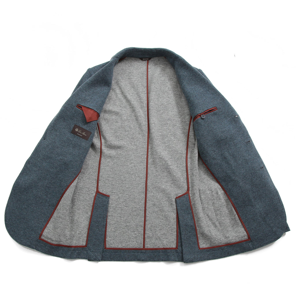 Loro Piana ロロピアーナ / 美品 SWEATER JACKET NOVALIS /  FAD2474 / カシミア ジャージ ジャケット / size 46 (BLUE)