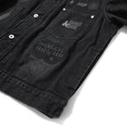 新品 Sacai サカイ / 24AW Gonz BEYONDEXX Denim Jacket / 24-03525M / size 3 (BLACK) デニム ジャケット