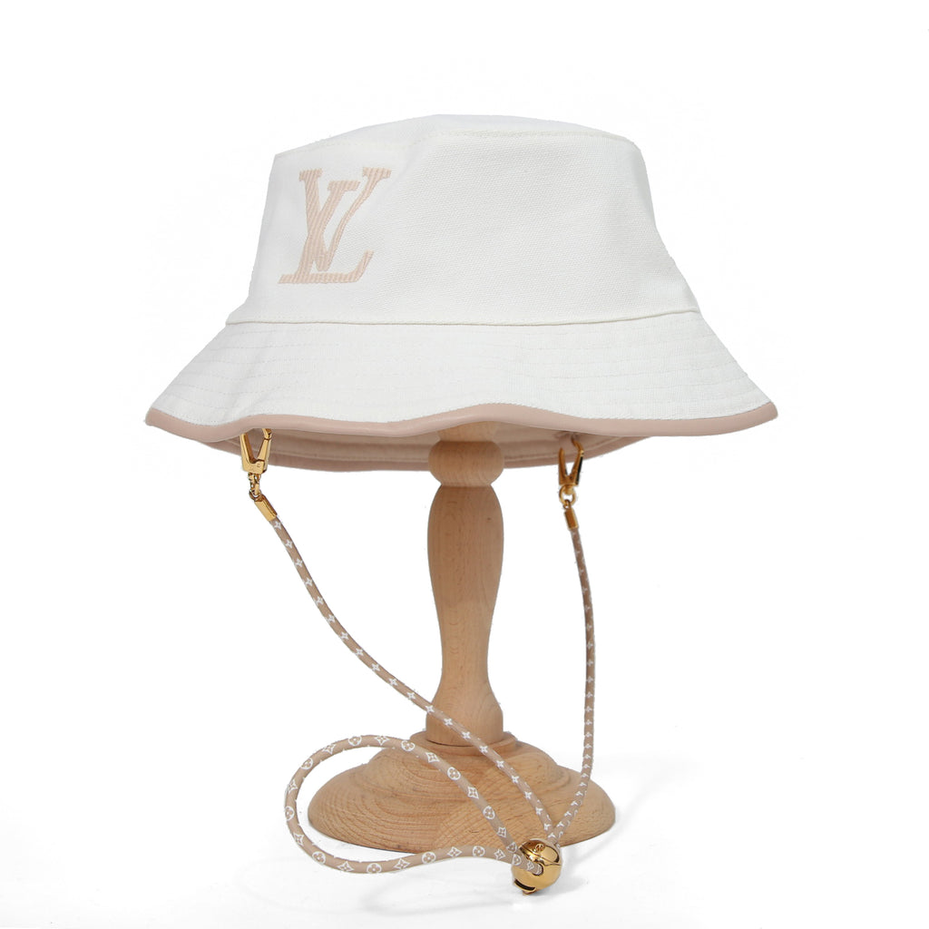 LOUIS VUITTON ルイヴィトン / 美品 M77575 アパレル ボブ・LV バディー ハット / size M (WHITE)