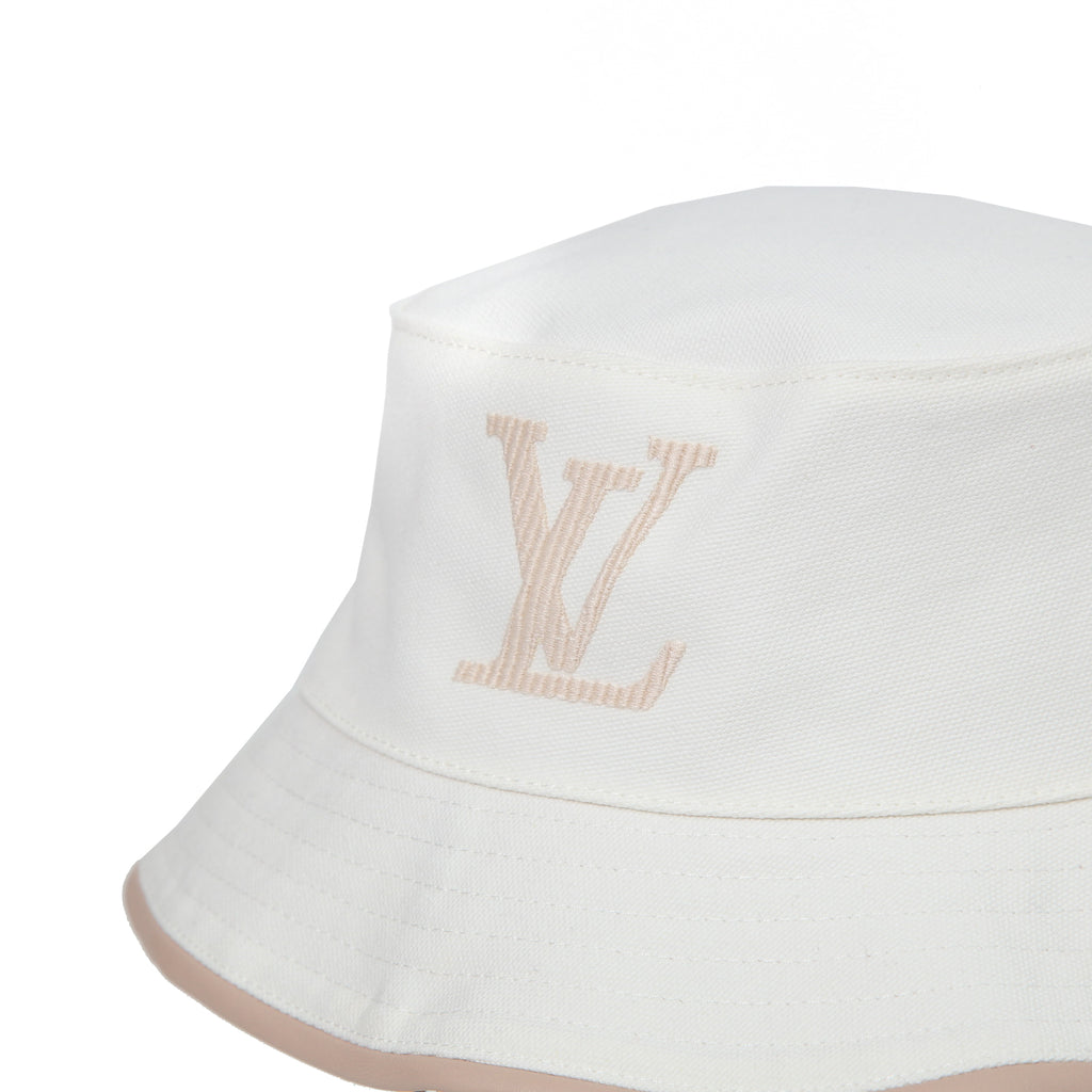 LOUIS VUITTON ルイヴィトン / 美品 M77575 アパレル ボブ・LV バディー ハット / size M (WHITE)