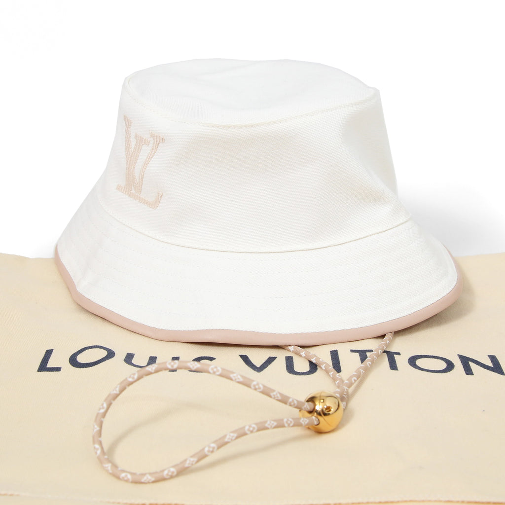 LOUIS VUITTON ルイヴィトン / 美品 M77575 アパレル ボブ・LV バディー ハット / size M (WHITE)