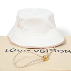 LOUIS VUITTON ルイヴィトン / 美品 M77575 アパレル ボブ・LV バディー ハット / size M (WHITE)