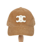 新品 CELINE セリーヌ / トリオンフ ベースボールキャップ / コットン カシミア コーデュロイ / 2AUT6928X.02CM / size M (BEIGE)