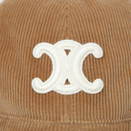 新品 CELINE セリーヌ / トリオンフ ベースボールキャップ / コットン カシミア コーデュロイ / 2AUT6928X.02CM / size M (BEIGE)