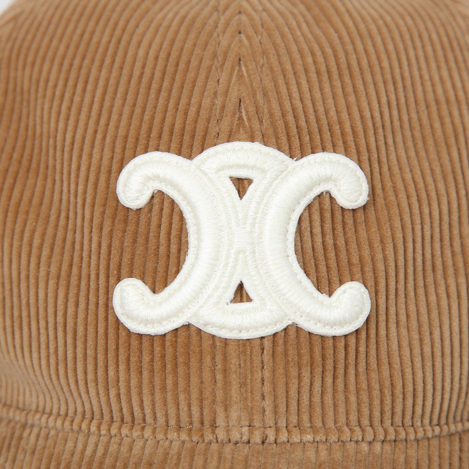 新品 CELINE セリーヌ / トリオンフ ベースボールキャップ / コットン カシミア コーデュロイ / 2AUT6928X.02CM / size M (BEIGE)