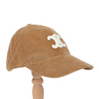 新品 CELINE セリーヌ / トリオンフ ベースボールキャップ / コットン カシミア コーデュロイ / 2AUT6928X.02CM / size M (BEIGE)