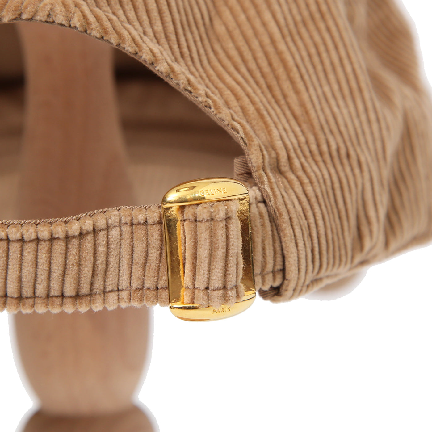 新品 CELINE セリーヌ / トリオンフ ベースボールキャップ / コットン カシミア コーデュロイ / 2AUT6928X.02CM / size M (BEIGE)