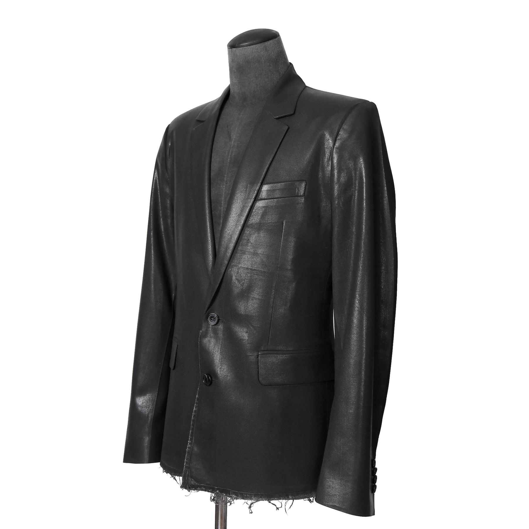 DIESEL ディーゼル / 24-25AW 美品 J-PHONIX-DENIM / ウール コーティング / テーラード ジャケット / size 48 (BLACK)