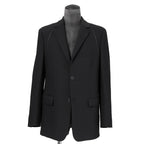 新品 FENDI フェンディ / 21AW ジップアップ ディティール 2B テーラード ジャケット / ブレザー / FJ0642 AGYA / size 48 (BLACK x BLUE)