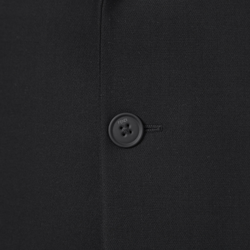 新品 FENDI フェンディ / 21AW ジップアップ ディティール 2B テーラード ジャケット / ブレザー / FJ0642 AGYA / size 48 (BLACK x BLUE)