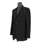 新品 FENDI フェンディ / 21AW ジップアップ ディティール 2B テーラード ジャケット / ブレザー / FJ0642 AGYA / size 48 (BLACK x BLUE)