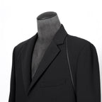 新品 FENDI フェンディ / 21AW ジップアップ ディティール 2B テーラード ジャケット / ブレザー / FJ0642 AGYA / size 48 (BLACK x BLUE)