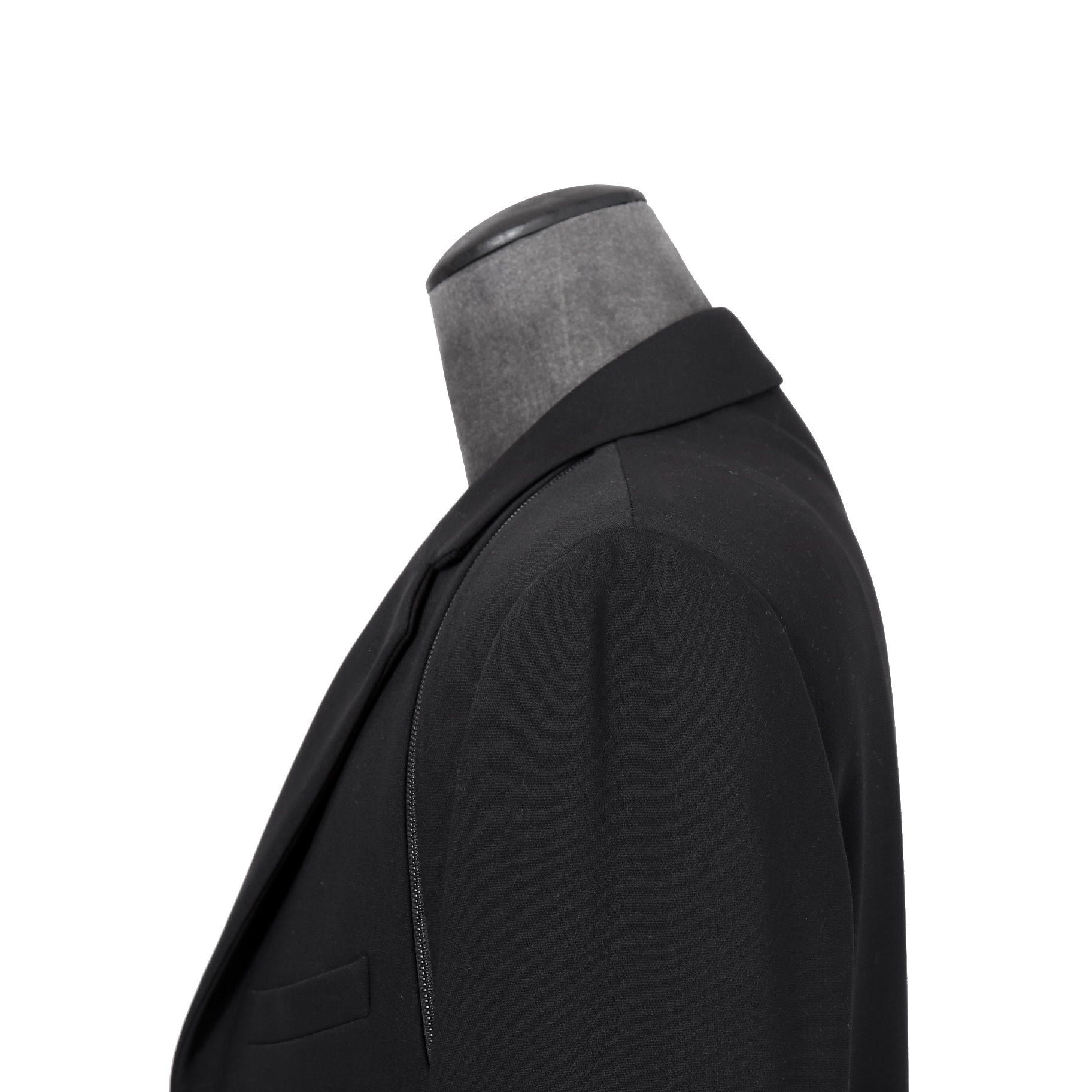 新品 FENDI フェンディ / 21AW ジップアップ ディティール 2B テーラード ジャケット / ブレザー / FJ0642 AGYA / size 48 (BLACK x BLUE)