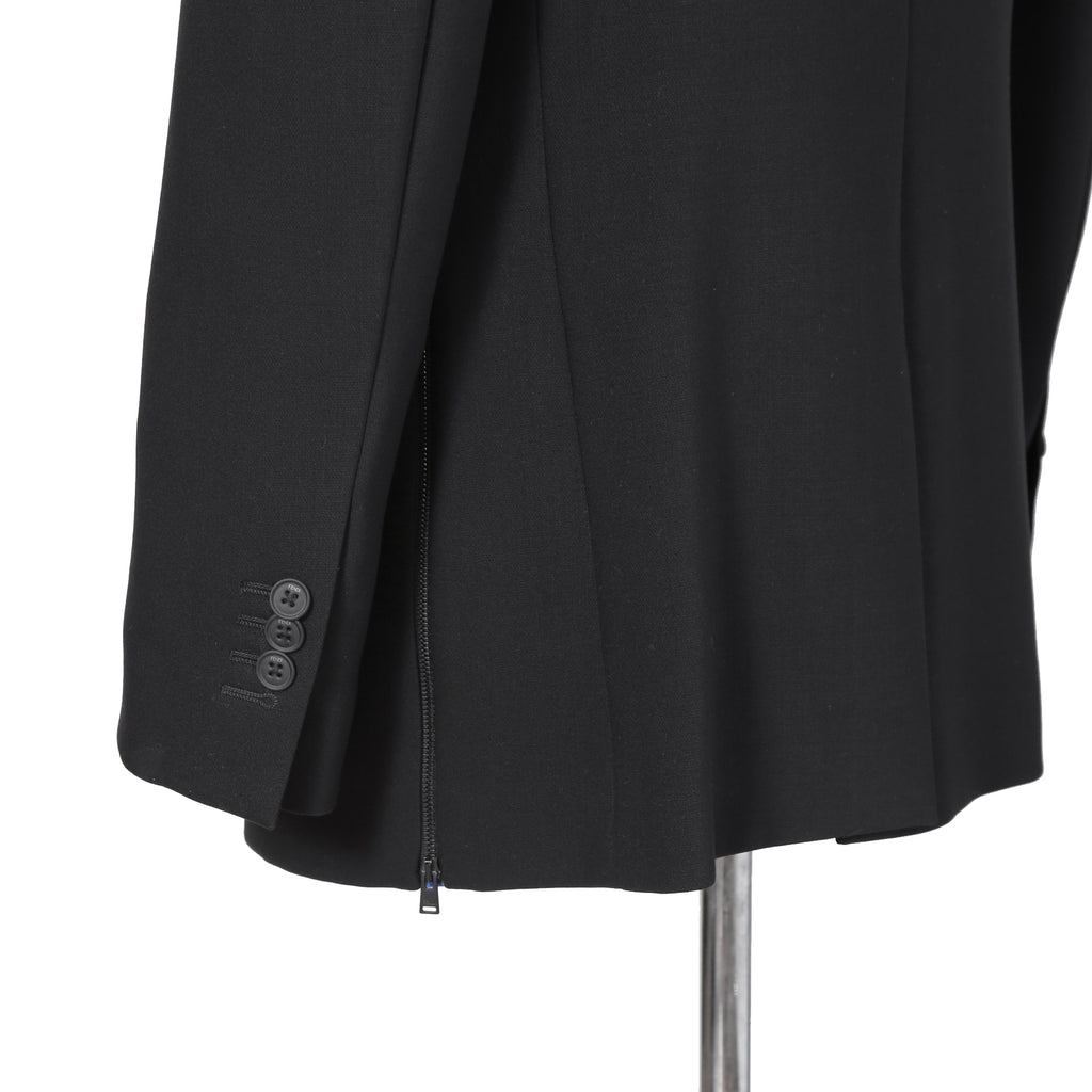 新品 FENDI フェンディ / 21AW ジップアップ ディティール 2B テーラード ジャケット / ブレザー / FJ0642 AGYA / size 48 (BLACK x BLUE)