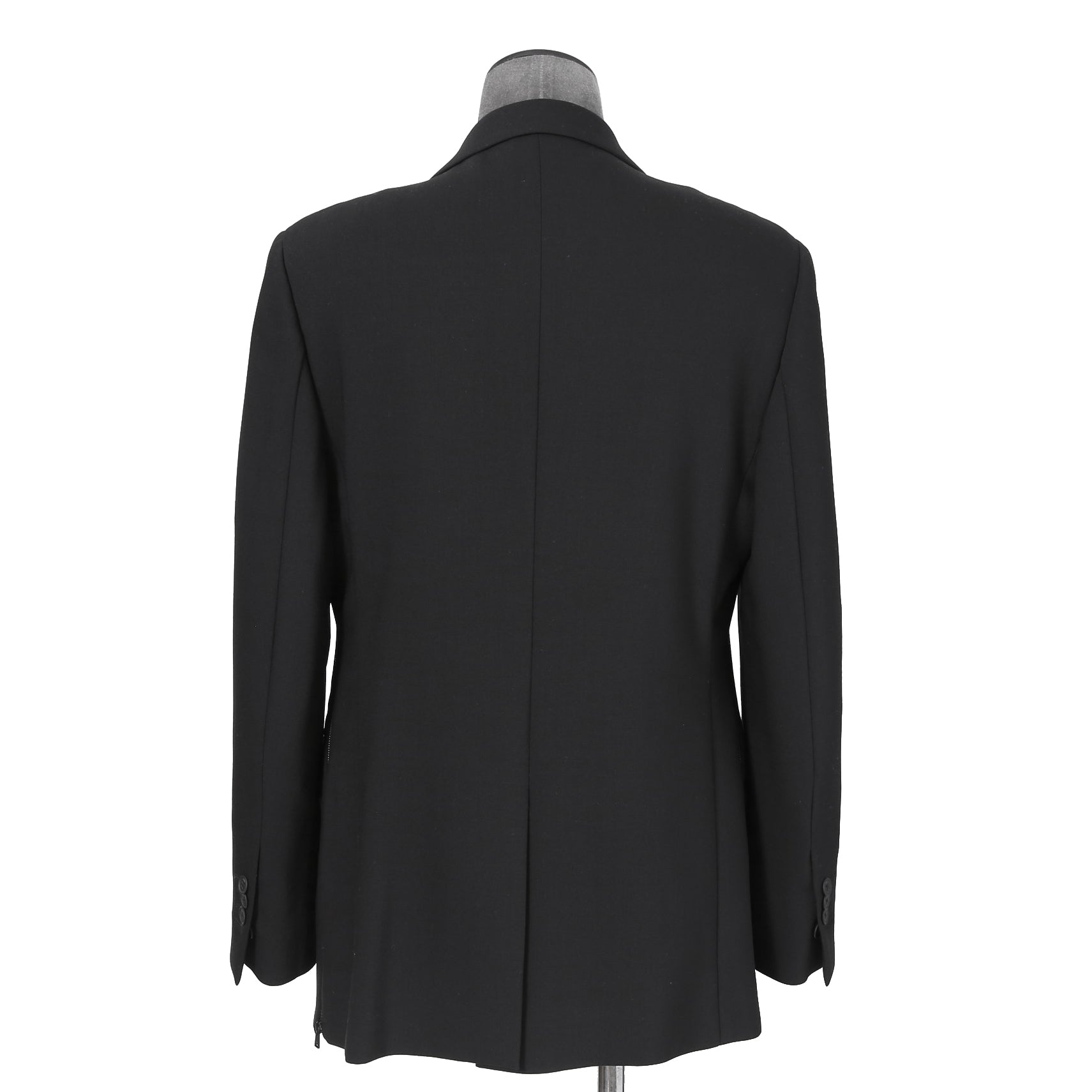 新品 FENDI フェンディ / 21AW ジップアップ ディティール 2B テーラード ジャケット / ブレザー / FJ0642 AGYA / size 48 (BLACK x BLUE)