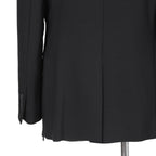 新品 FENDI フェンディ / 21AW ジップアップ ディティール 2B テーラード ジャケット / ブレザー / FJ0642 AGYA / size 48 (BLACK x BLUE)