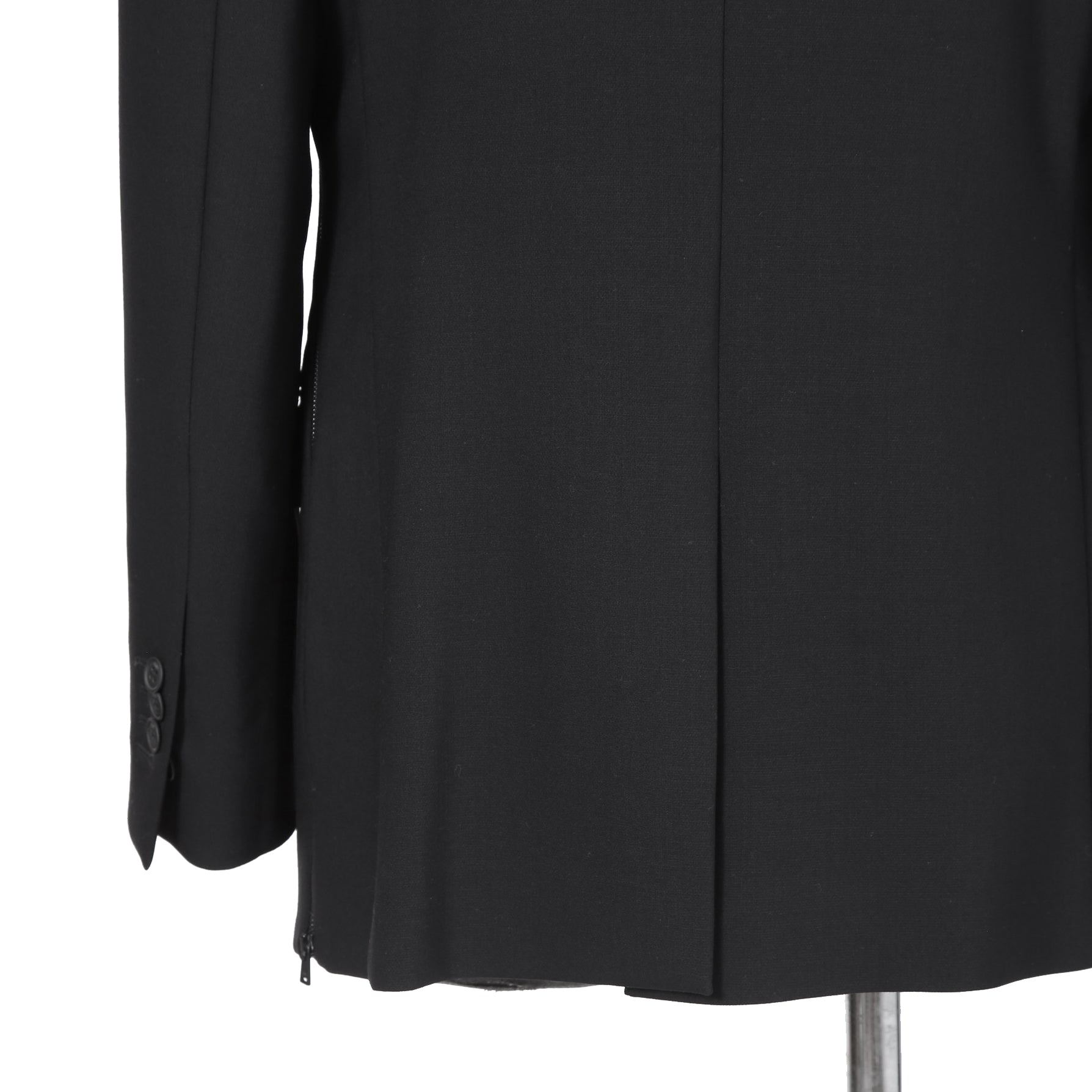 新品 FENDI フェンディ / 21AW ジップアップ ディティール 2B テーラード ジャケット / ブレザー / FJ0642 AGYA / size 48 (BLACK x BLUE)