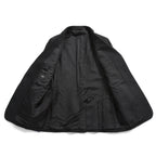 新品 FENDI フェンディ / 21AW ジップアップ ディティール 2B テーラード ジャケット / ブレザー / FJ0642 AGYA / size 48 (BLACK x BLUE)