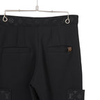 LOUIS VUITTON ルイヴィトン / 22SS 美品 モノグラムディテールカーゴ パンツ / 1A9EQA / size 38 (BLACK)