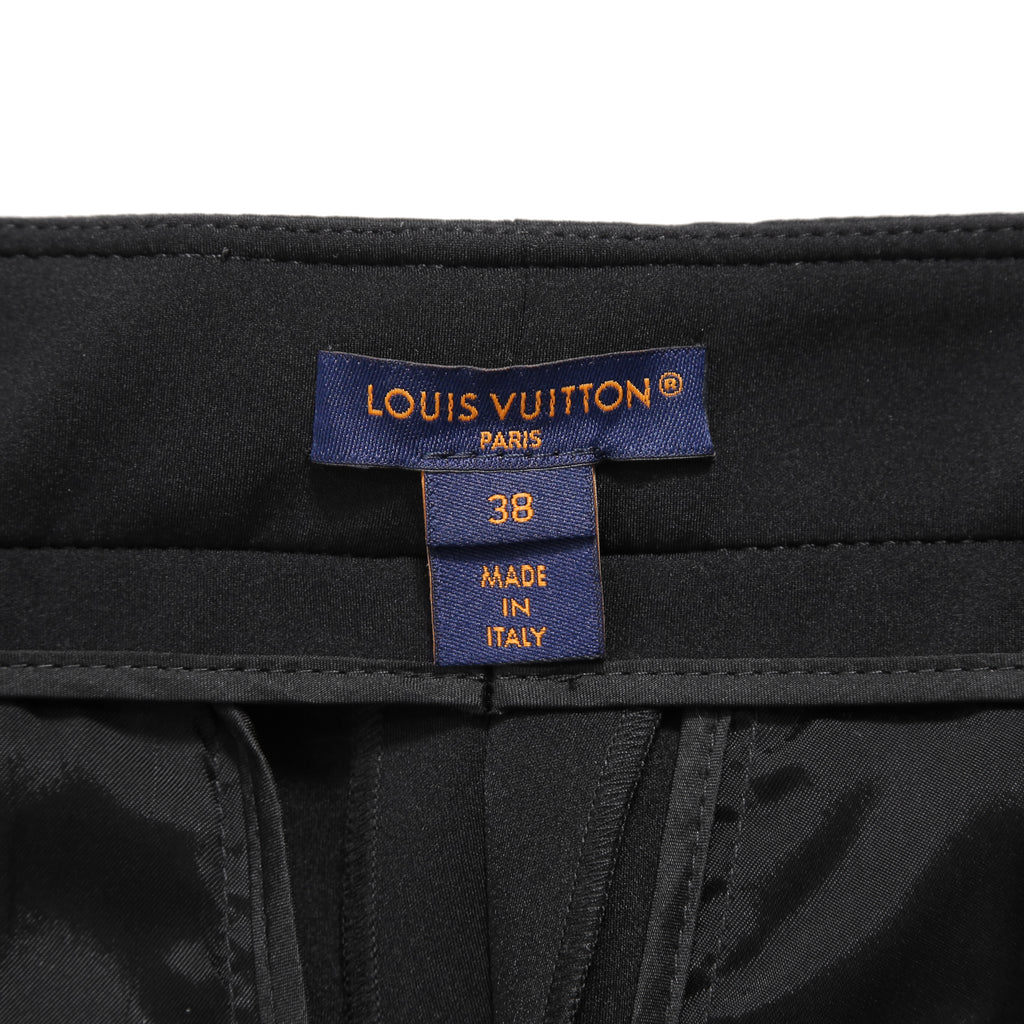 LOUIS VUITTON ルイヴィトン / 22SS 美品 モノグラムディテールカーゴ パンツ / 1A9EQA / size 38 (BLACK)
