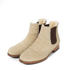 AKM エイケイエム / DIA SIDE GOA BOOTS / キルティング ボア ブーツ / size 42 (BEIGE)