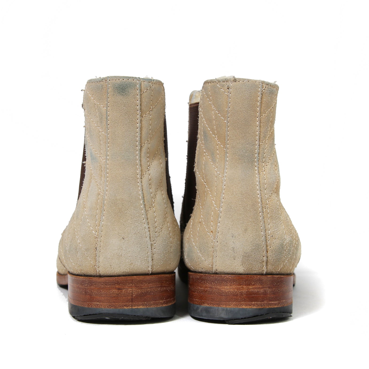 AKM エイケイエム / DIA SIDE GOA BOOTS / キルティング ボア ブーツ / size 42 (BEIGE)