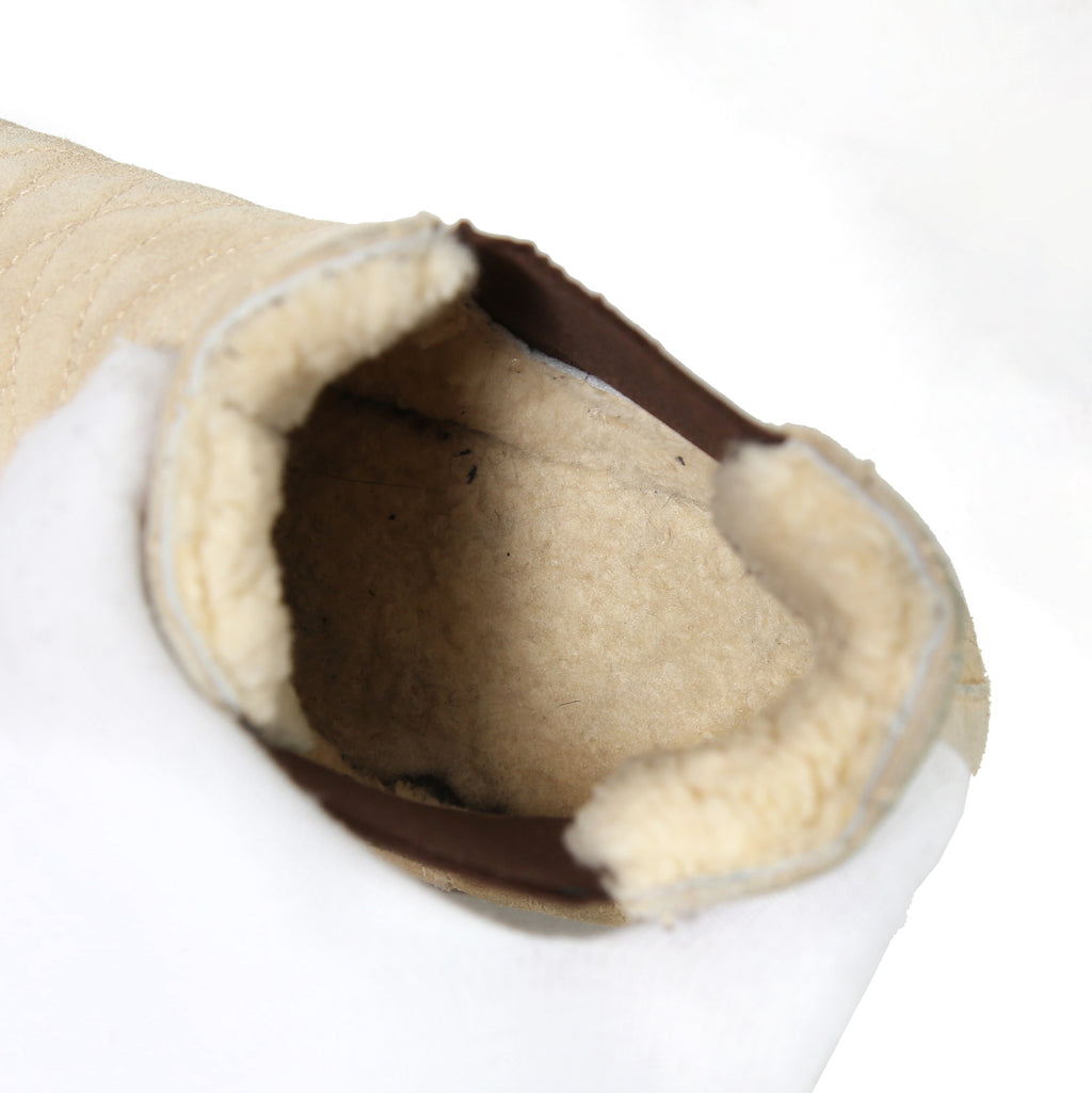 AKM エイケイエム / DIA SIDE GOA BOOTS / キルティング ボア ブーツ / size 42 (BEIGE)