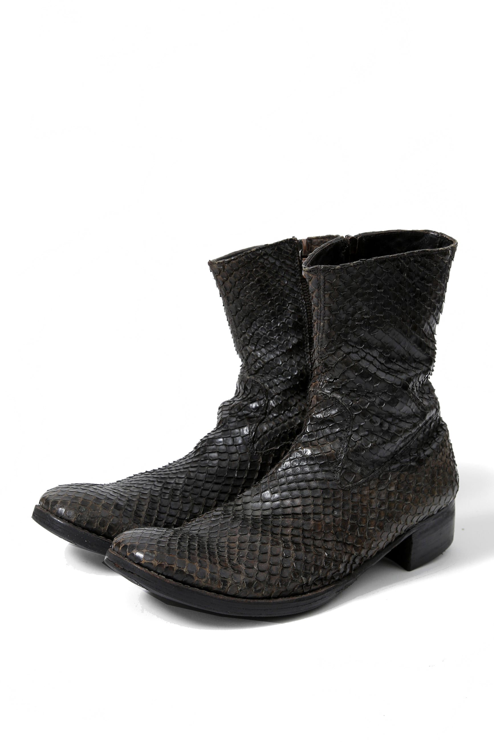 希少 Originnal / C-DIEM カルペディエム / Python side zip boots / size 42 (NATURAL) ソール新品 LINEA LMaltieri m_moriabc Maurizio