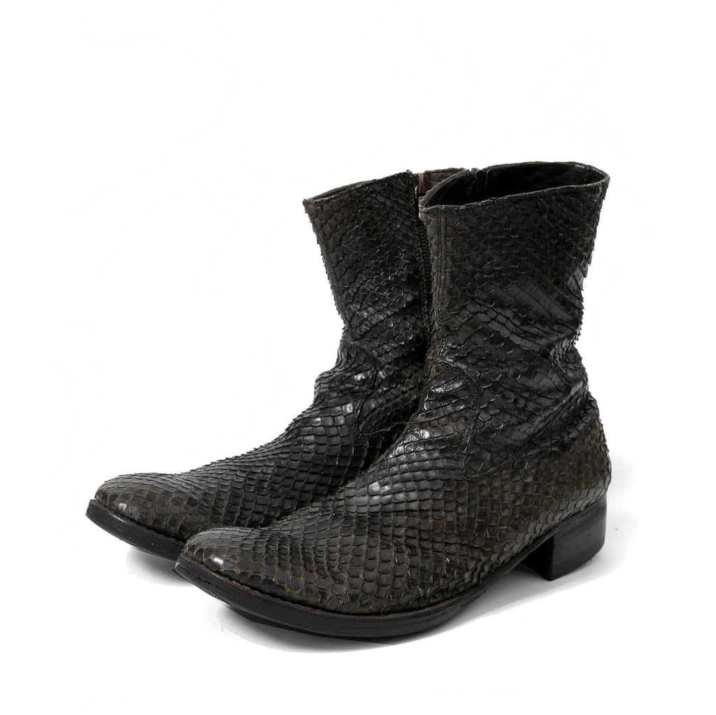 希少 Originnal / C-DIEM カルペディエム / Python side zip boots / size 42 (NATURAL) ソール新品 LINEA LMaltieri m_moriabc Maurizio