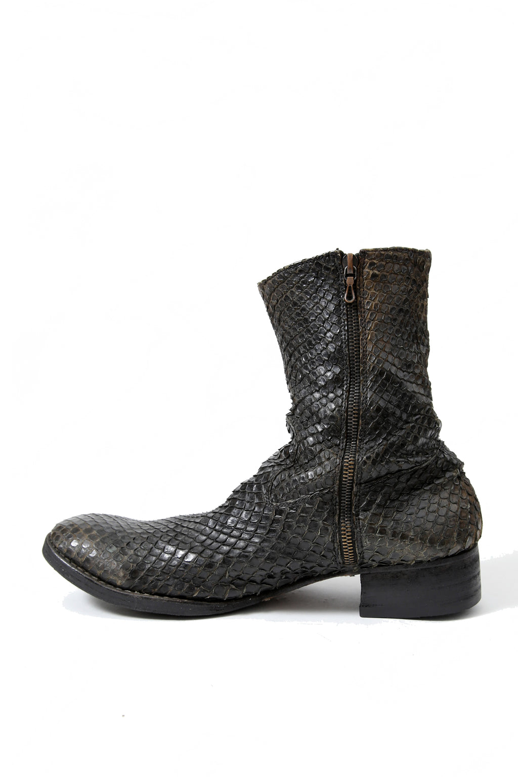 希少 Originnal / C-DIEM カルペディエム / Python side zip boots / size 42 (NATURAL) ソール新品 LINEA LMaltieri m_moriabc Maurizio