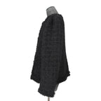 NOTANDUM ノウタンダム / 21AW ラメ糸混 オリジナル ツイード ノーカラー ジャケット / 21-NA-JK01 / size M (BLACK)