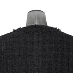 NOTANDUM ノウタンダム / 21AW ラメ糸混 オリジナル ツイード ノーカラー ジャケット / 21-NA-JK01 / size M (BLACK)