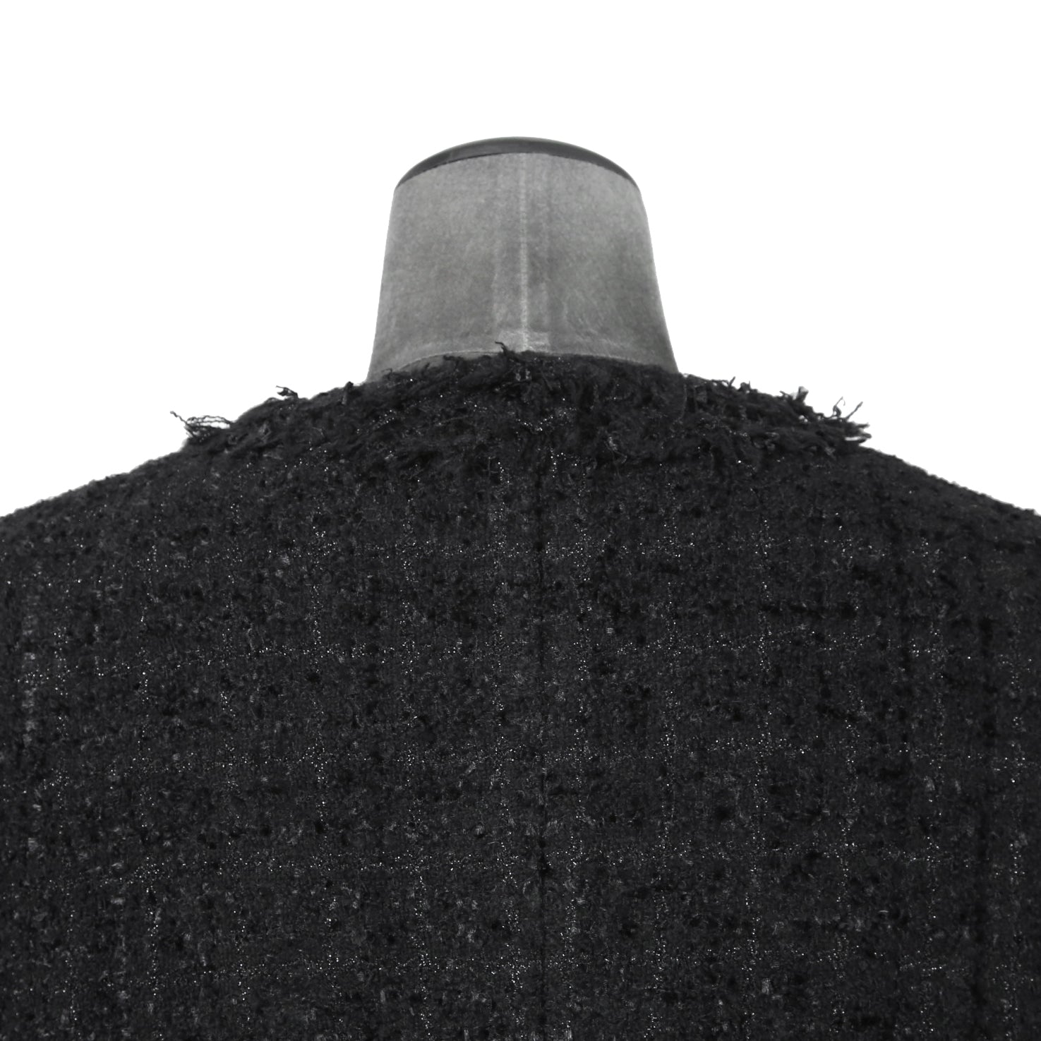 NOTANDUM ノウタンダム / 21AW ラメ糸混 オリジナル ツイード ノーカラー ジャケット / 21-NA-JK01 / size M (BLACK)